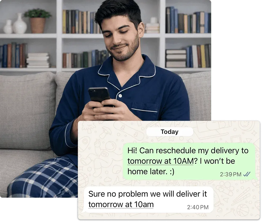 We deliver